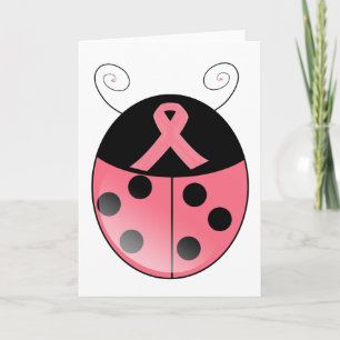 Carte Coccinelle rose