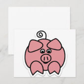 Carte cochon (Devant / Derrière)