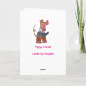 Carte Cochon Abstrait 🐷 (Dos)