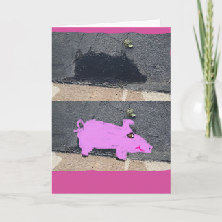 Carte Cochon Abstrait 🐷