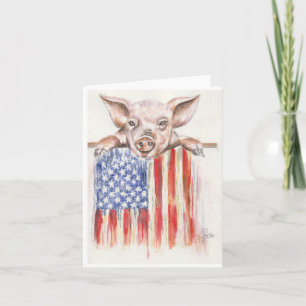 Carte Cochon Americana