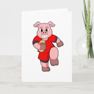 Carte Cochon au sport de football