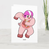Carte Cochon au sport de football (Dos)