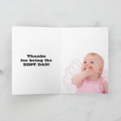 Carte Cochon avec Fête des pères de porcelets (Intérieur)