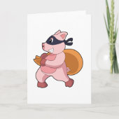 Carte Cochon comme coureur (Devant)