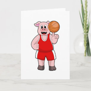 Carte Cochon de basket-ball