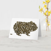 Carte Cochon de Guinée classique (Fleur jaune)