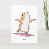 Carte Cochon d'Inde Yoga Méditation Fitness (Dos)