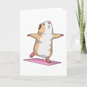 Carte Cochon d'Inde Yoga Méditation Fitness
