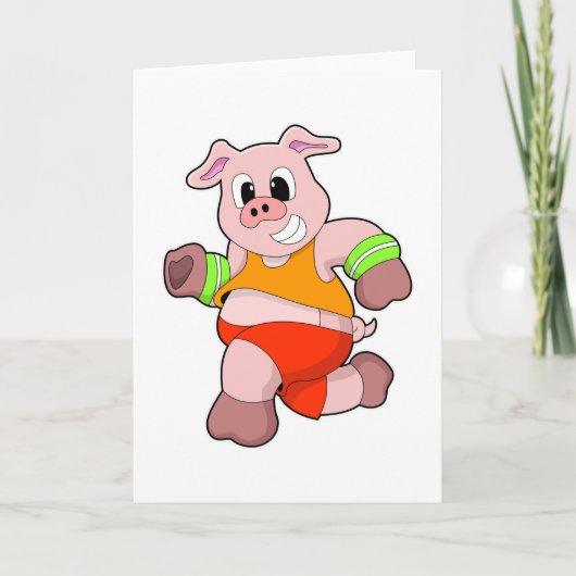 Carte Cochon en cours d'exécution (Devant)