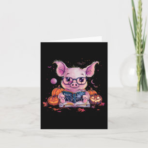 Carte Cochon Halloween Costume Citrouille livre de cuisi