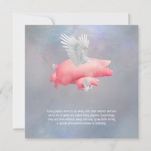 Carte Cochons volants (Devant)