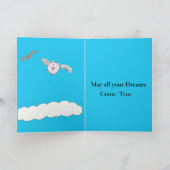 Carte Cochons volants amusants et corbeau perméable modi (Intérieur)