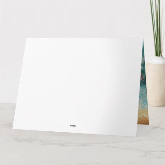 Carte Cockapoo Beach Surf Paining (Dos)