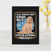 Carte Cockapoos Règle Propriétaire de chien Spoodle Cock (Fleur jaune)