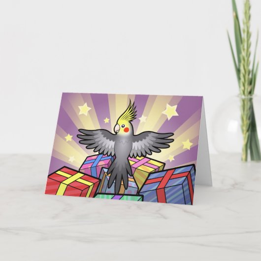 Carte Cockatiel d'anniversaire (Devant)