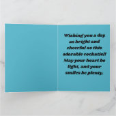 Carte Cockatiel Parrot gai (Intérieur)