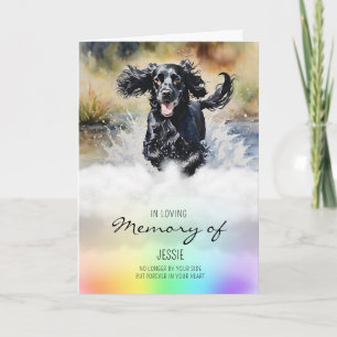 Carte Cocker Spaniel aquarelle chien perte de sympathie