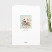 Carte Cocker Spaniel Buff Peinture - Art Chien original (Dos)