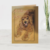 Carte Cocker Spaniel Cheer You-customize (Devant)
