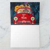 Carte Cocker Spaniel Chien Conduisant une Voiture Épouva (Intérieur)