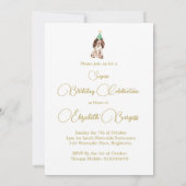 Carte Cocker Spaniel Chien heureux Anniversaire Invitati (Dos)