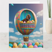 Carte Cocker Spaniel OEufs de Pâques (Devant)