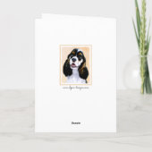 Carte Cocker Spaniel (Parti) Peinture - Art Chien origin (Dos)