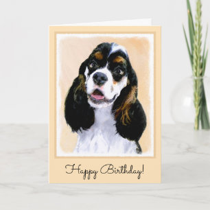 Carte Cocker Spaniel (Parti) Peinture - Art Chien origin