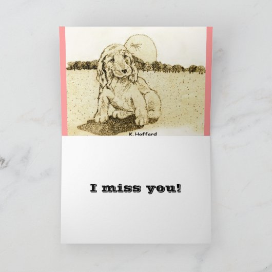 Carte Cocker Spaniel Puppy (Intérieur)