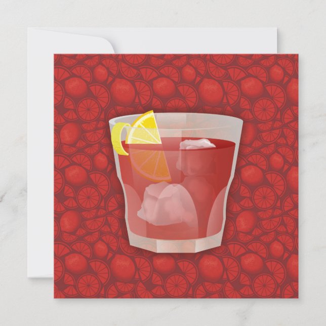 Carte cocktail Americano (Devant)