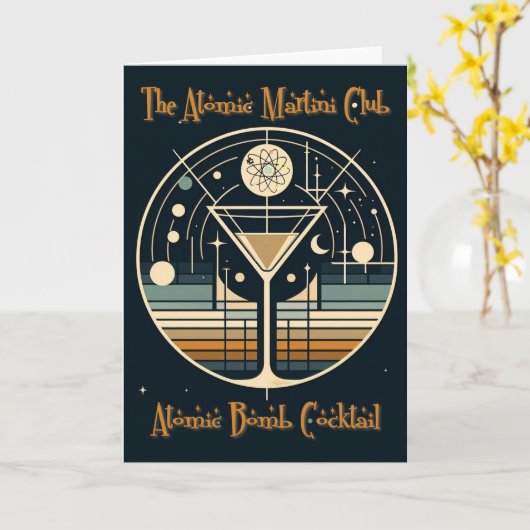 Carte Cocktail bombe atomique du Martini Club (Fleur jaune)