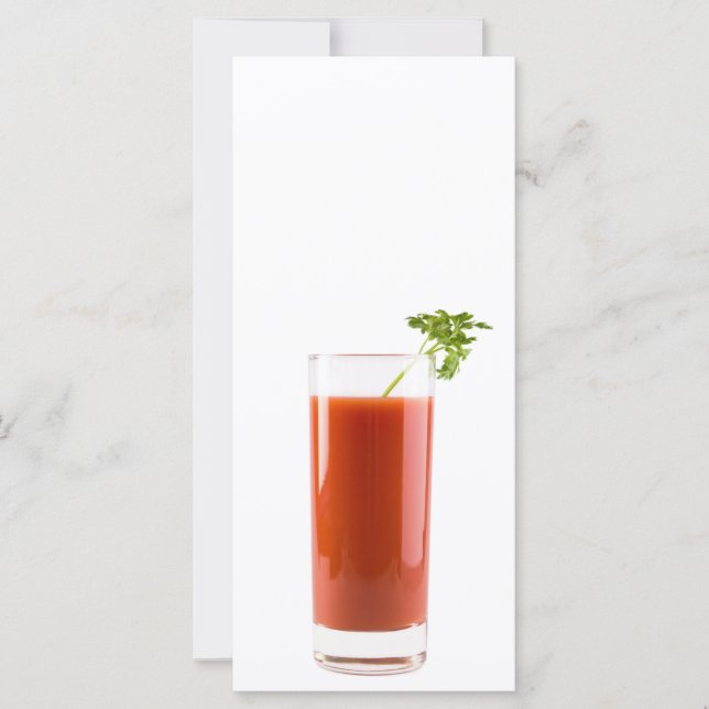 Carte Cocktail de jus de tomate frais (Devant)
