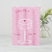 Carte cocktail Flat (Debout devant)