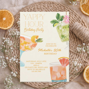 Carte Cocktail Happy Hour Anniversaire, Soirée Filles