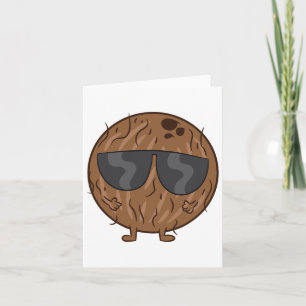 Carte Coco Été Fruit Coco Avec Sungles Amour Coc