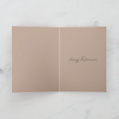 Carte Cocoa Cream Brown Hedgehog Heart Love (Intérieur)