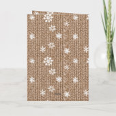 Carte Cocoa Cream Snowflakes Christmas (Dos)