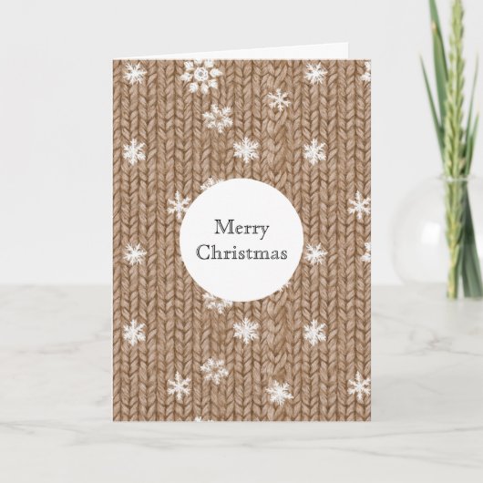Carte Cocoa Cream Snowflakes Christmas (Devant)