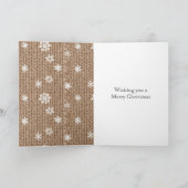 Carte Cocoa Cream Snowflakes Christmas (Intérieur)