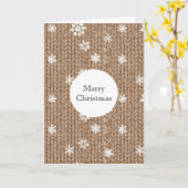 Carte Cocoa Cream Snowflakes Christmas (Fleur jaune)