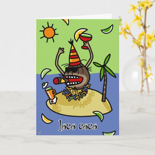 Carte Cocos de fou (Fleur jaune)