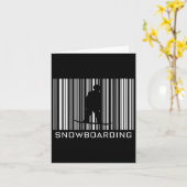 Carte Code barre de snowboard (Fleur jaune)