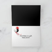 Carte Code-barres d'anniversaire 28 ans avec laser rouge (Intérieur)