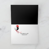 Carte code-barres pour 41e anniversaire avec laser (Intérieur)