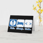 Carte code de sommeil mangé (html) (Fleur jaune)