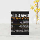 Carte Code De Textes Pour Un Grand-Père Ou Un Grand-Père (Fleur jaune)