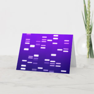 Carte Code génétique ADN violet