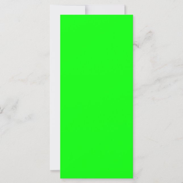 Carte Code hexadécimal vert néon 00FF00 (Devant)