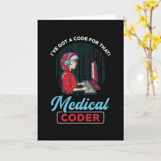 Carte Code médical I've Got A Code For That ICD Coding (Fleur jaune)